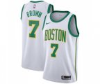 Boston Celtics #7 Jaylen Brown Swingman White Basketball Jersey - City Edition
