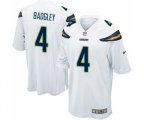 Los Angeles Chargers #4 Michael Badgley Game White Football Jersey