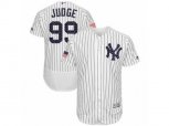 New York Yankees #99 Aaron Judge White Stars & Stripes Authentic Collection Flex Base MLB Jersey