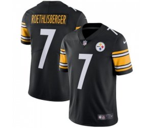 Pittsburgh Steelers #7 Ben Roethlisberger Black Team Color Vapor Untouchable Limited Player Football Jersey