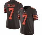 Cleveland Browns #7 Jamie Gillan Limited Brown Rush Vapor Untouchable Football Jersey