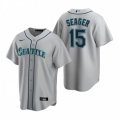 Nike Seattle Mariners #15 Kyle Seager Gray Road Stitched Baseball Jersey