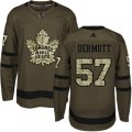 Toronto Maple Leafs #57 Travis Dermott Authentic Green Salute to Service NHL Jersey