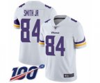 Minnesota Vikings #84 Irv Smith Jr. White Vapor Untouchable Limited Player 100th Season Football Jersey