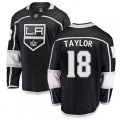 Los Angeles Kings #18 Dave Taylor Authentic Black Home Fanatics Branded Breakaway NHL Jersey