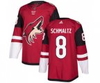 Arizona Coyotes #8 Nick Schmaltz Authentic Burgundy Red Home Hockey Jersey
