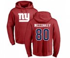 New York Giants #80 Phil McConkey Red Name & Number Logo Pullover Hoodie