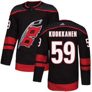 Carolina Hurricanes #59 Janne Kuokkanen Premier Black Alternate NHL Jersey