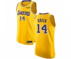Los Angeles Lakers #14 Danny Green Authentic Gold Basketball Jersey - Icon Edition