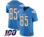 Los Angeles Chargers #85 Antonio Gates Electric Blue Alternate Vapor Untouchable Limited Player 100th Season Football Jersey