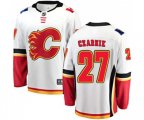 Calgary Flames #27 Austin Czarnik Authentic White Away Fanatics Branded Breakaway Hockey Jersey