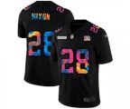 Cincinnati Bengals #28 Joe Mixon Multi-Color Black 2020 NFL Crucial Catch Vapor Untouchable Limited Jersey