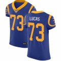 Los Angeles Rams #73 Cornelius Lucas Royal Blue Alternate Vapor Untouchable Elite Player NFL Jersey