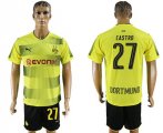 2017-18 Dortmund 27 CASTRO Home Soccer Jersey