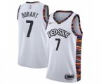 Brooklyn Nets #7 Kevin Durant Authentic White Basketball Jersey - 2019-20 City Edition