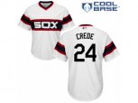 Chicago White Sox #24 Joe Crede Authentic White 2013 Alternate Home Cool Base MLB Jersey