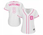 Women's Detroit Tigers #9 Nick Castellanos Authentic White Fashion Cool Base Baseball Jersey