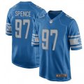 Detroit Lions #97 Akeem Spence Game Light Blue Team Color NFL Jersey