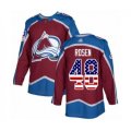 Colorado Avalanche #48 Calle Rosen Authentic Burgundy Red USA Flag Fashion Hockey Jersey