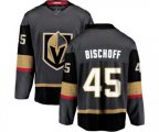 Vegas Golden Knights #45 Jake Bischoff Authentic Black Home Fanatics Branded Breakaway NHL Jersey