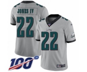 Philadelphia Eagles #22 Sidney Jones Limited Silver Inverted Legend 100th Season Football Jersey