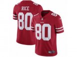 San Francisco 49ers #80 Jerry Rice Vapor Untouchable Limited Red Team Color NFL Jersey