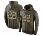 Tennessee Titans #22 Derrick Henry Green Salute To Service Pullover Hoodie