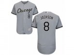Chicago White Sox #8 Bo Jackson Grey Flexbase Authentic Collection MLB Jersey