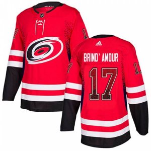 Carolina Hurricanes #17 Rod Brind\'Amour Authentic Red Drift Fashion NHL Jers
