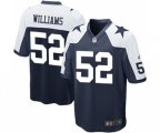 Dallas Cowboys #52 Connor Williams Game Navy Blue Throwback Alternate Football Jersey
