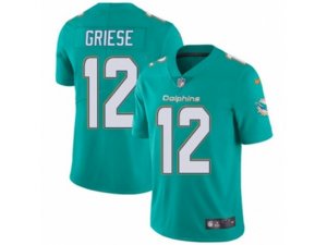 Miami Dolphins #12 Bob Griese Vapor Untouchable Limited Aqua Green Team Color NFL Jersey