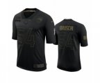 New England Patriots #54 Tedy Bruschi Black 2020 Salute to Service Limited Jersey