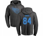 Tennessee Titans #84 Corey Davis Ash One Color Pullover Hoodie