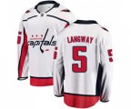 Washington Capitals #5 Rod Langway Fanatics Branded White Away Breakaway NHL Jersey