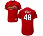St. Louis Cardinals #48 Harrison Bader Red Alternate Flex Base Authentic Collection Baseball Jersey