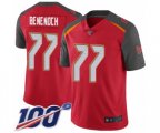 Tampa Bay Buccaneers #77 Caleb Benenoch Red Team Color Vapor Untouchable Limited Player 100th Season Football Jersey