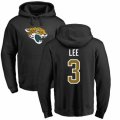 Jacksonville Jaguars #3 Tanner Lee Black Name & Number Logo Pullover Hoodie