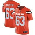 Cleveland Browns #63 Marcus Martin Orange Alternate Vapor Untouchable Limited Player NFL Jersey