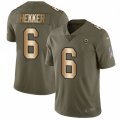 Los Angeles Rams #6 Johnny Hekker Limited Olive Gold 2017 Salute to Service NFL Jersey