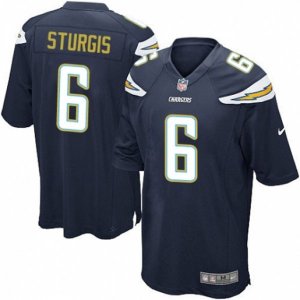 Los Angeles Chargers #6 Caleb Sturgis Game Navy Blue Team Color NFL Jersey