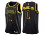 Los Angeles Lakers #1 Kentavious Caldwell-Pope Authentic Black City Edition NBA Jersey