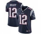 New England Patriots #12 Tom Brady Navy Blue Team Color Vapor Untouchable Limited Player Football Jersey