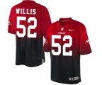 San Francisco 49ers #52 Patrick Willis Elite Red Black Fadeaway Football Jersey