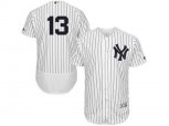 New York Yankees #13 Alex Rodriguez White Navy Flexbase Authentic Collection MLB Jersey