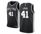 San Antonio Spurs #41 Trey Lyles Swingman Black Basketball Jersey - Icon Edition