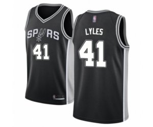 San Antonio Spurs #41 Trey Lyles Swingman Black Basketball Jersey - Icon Edition