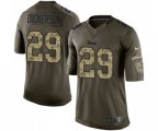 Los Angeles Rams #29 Eric Dickerson Elite Green Salute to Service Football Jersey