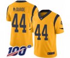 Los Angeles Rams #44 Jacob McQuaide Limited Gold Rush Vapor Untouchable 100th Season Football Jersey
