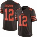 Cleveland Browns #12 Josh Gordon Limited Brown Rush Vapor Untouchable NFL Jersey