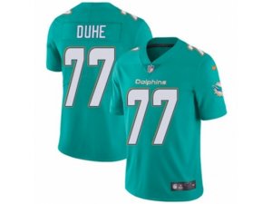 Miami Dolphins #77 Adam Joseph Duhe Vapor Untouchable Limited Aqua Green Team Color NFL Jersey